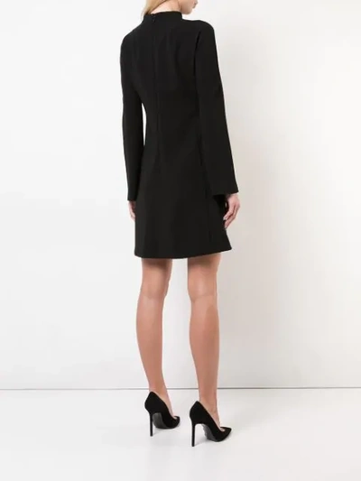 Shop Theory Short Long-sleeved Dress - Black