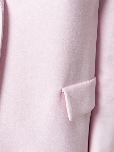 Shop Les Copains Single Breasted Coat In Pink