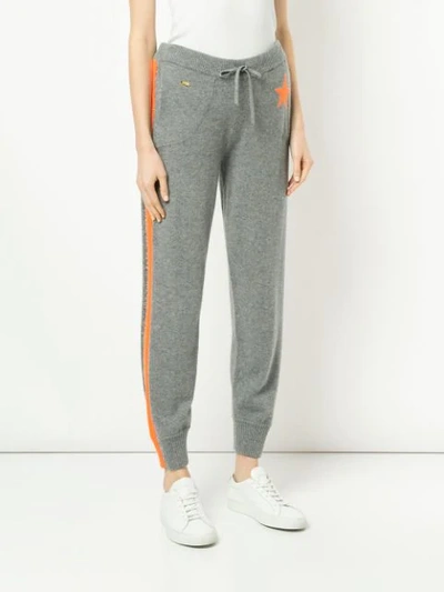 Shop Bella Freud Side Stripe Track Pants In Grey