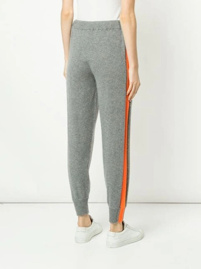 Shop Bella Freud Side Stripe Track Pants In Grey