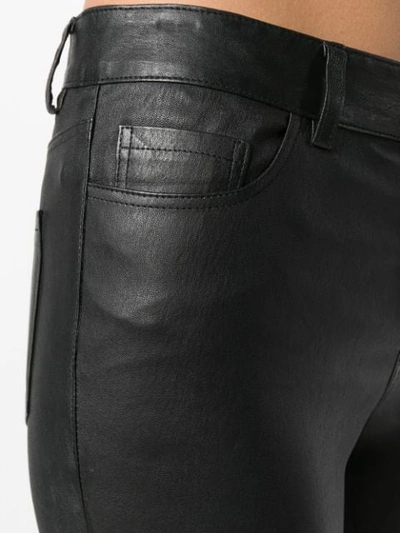 Shop Theory Skinny Biker Trousers In Black