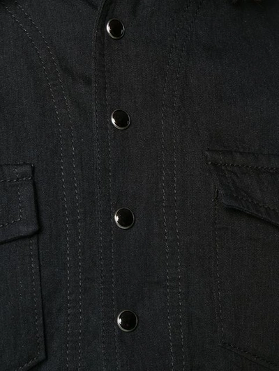 SAINT LAURENT 短款西服衬衫 - 黑色