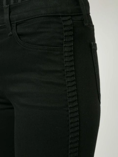 Shop J Brand Cropped Flare Jeans In Black