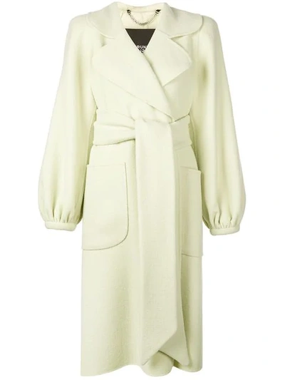 Shop Marc Jacobs Belted Midi Coat In Green