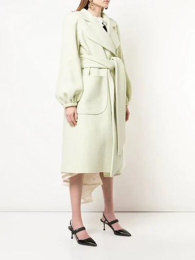 Shop Marc Jacobs Belted Midi Coat In Green