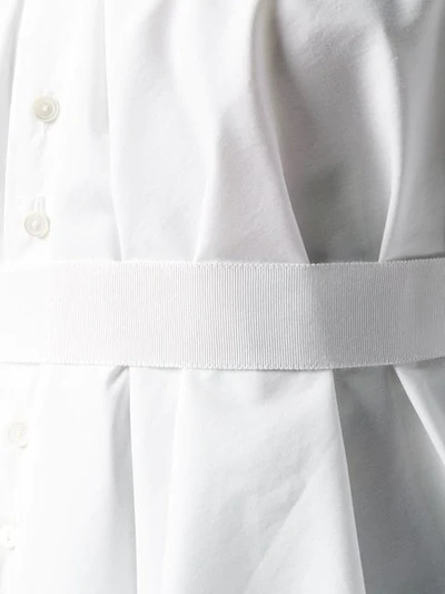 Shop Palmer Harding Deconstructed Asymmetric Shirt In White