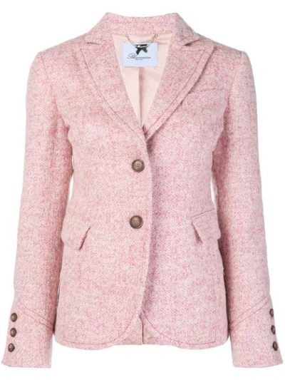 Shop Blumarine Fitted Blazer In Pink