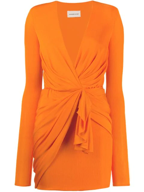 alexandre vauthier orange dress
