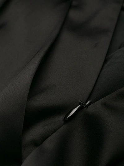 Shop Alexandre Vauthier Satin Pencil Skirt In Black