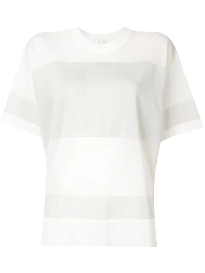 Shop Anteprima 'show Strati Linea' T-shirt - Weiss In White