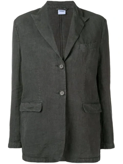 Shop Aspesi Oversized Blazer In Grey