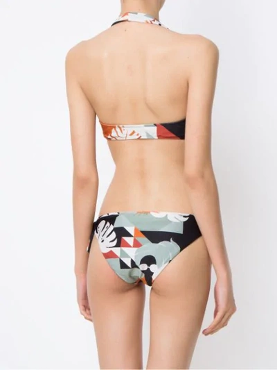 Shop Adriana Degreas Printed Bikini Set In Multicolour