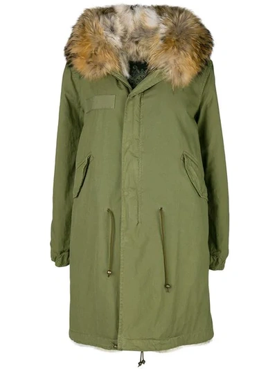 Shop Mr & Mrs Italy Midi Length Parka In Green