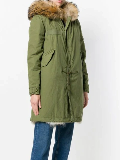 Shop Mr & Mrs Italy Midi Length Parka In Green