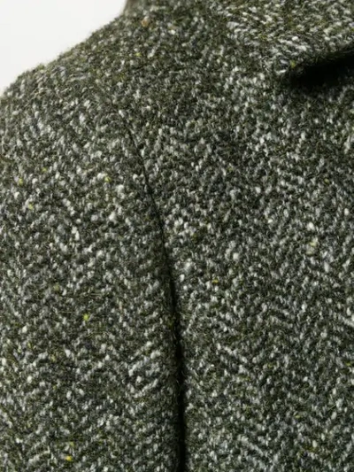 Shop Aspesi Single-breasted Coat In Green