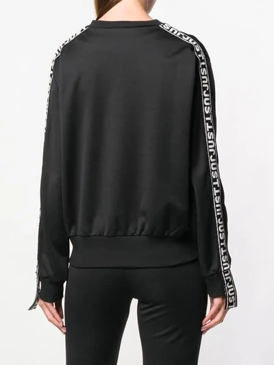 Shop Just Cavalli Logo Patch Sweatshirt In Black