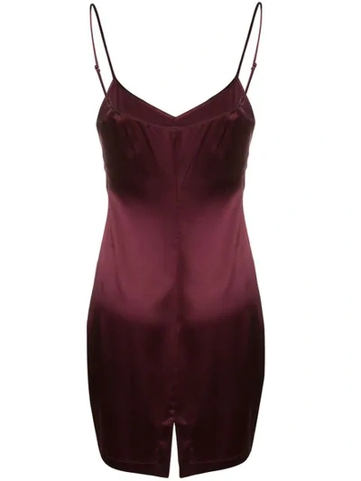 Shop La Perla Reward Slip Dress In Purple