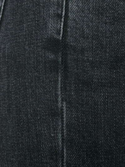 Shop Totême Slim Fit Cropped Jeans In Grey