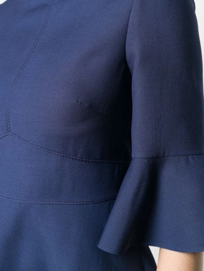 VALENTINO FLARED MINI DRESS - 蓝色