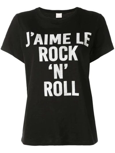 Shop Cinq À Sept Rock 'n' Roll T-shirt In Black