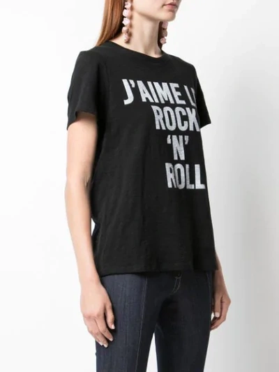 Shop Cinq À Sept Rock 'n' Roll T-shirt In Black