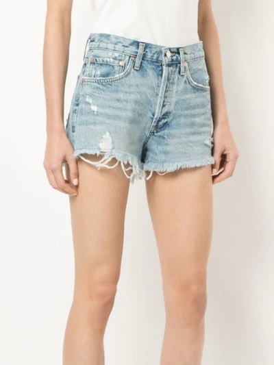 Parker distressed denim shorts
