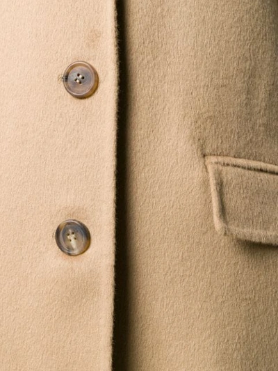 Shop Prada Single-breasted Coat In F0040 Camel