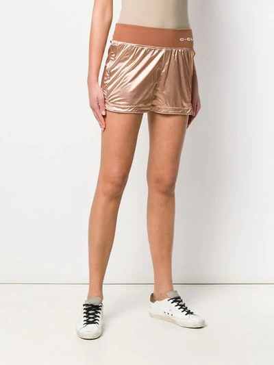 Shop Pinko Wide Hem Shorts In Pink