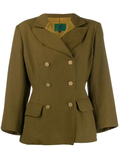 Pre-owned Jean Paul Gaultier Double Breasted Jacket In Green