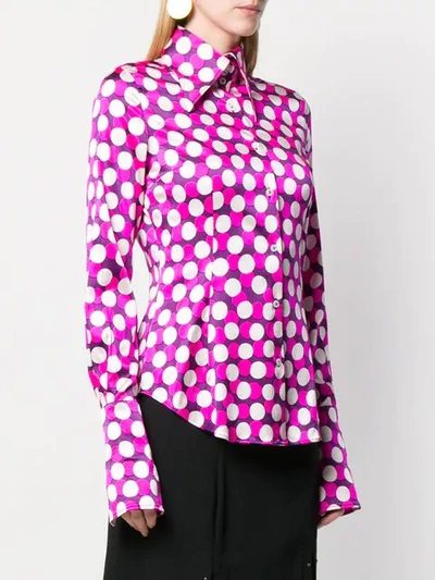 Pre-owned Dolce & Gabbana 1990's Polka Dots Shirt In Pink