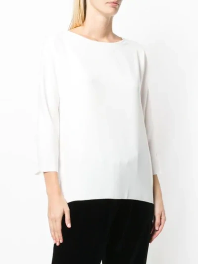 Shop Marcha Luisa Blouse In Off White