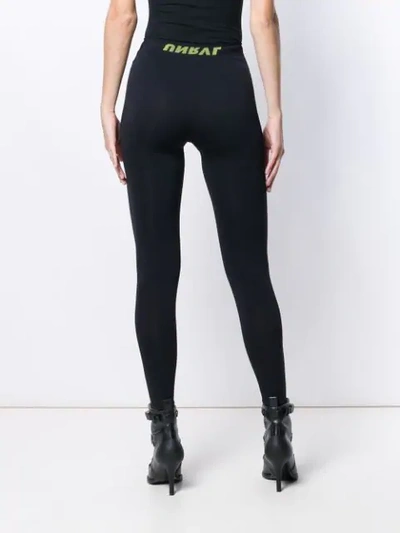 Shop Ben Taverniti Unravel Project Printed Leggings In Black