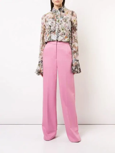 Shop Adam Lippes Floral Print Shirt In Multicolour