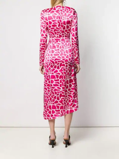 Shop Federica Tosi Vegas Printed Wrap Dress In Pink
