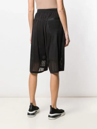 Shop Y-3 High Waisted Knee Length Shorts In Black