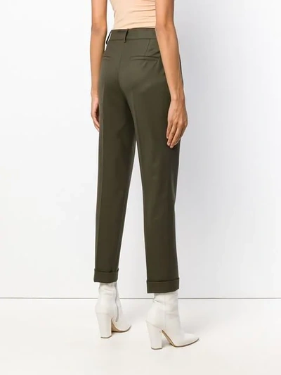 Shop P.a.r.o.s.h Loose Fit Trousers In Green