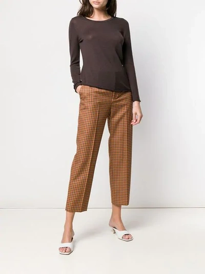Shop Sottomettimi Fine Knit Sweater In Brown
