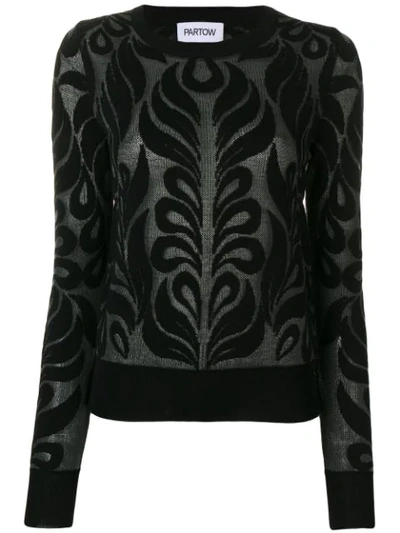 Shop Partow Anise Patterned Jumper In Black