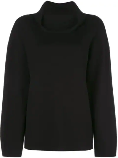 Shop Adam Lippes Double Face Jumper In Black