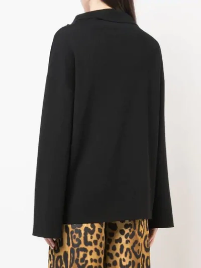 Shop Adam Lippes Double Face Jumper In Black