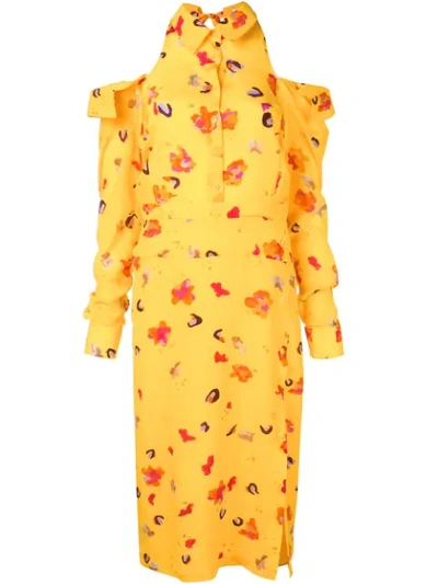 Shop Altuzarra Chiara Dress In Yellow