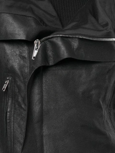 Shop Rick Owens Fitted Biker Jacket In Black