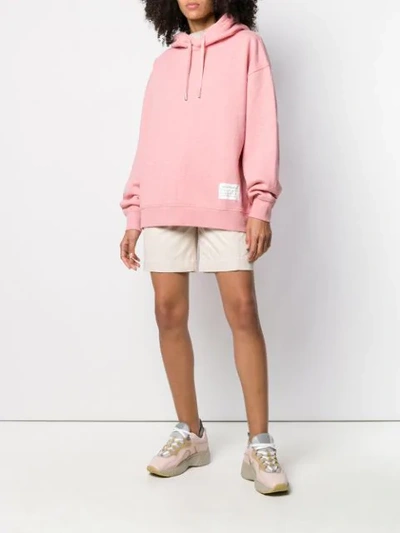 ACNE STUDIOS HOODED SWEATSHIRT - 粉色