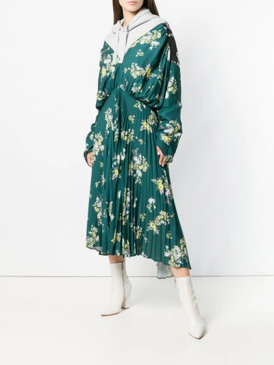 Shop Act N°1 Floral Print Sweatdress - Green