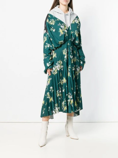 Shop Act N°1 Floral Print Sweatdress - Green