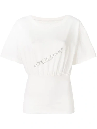 Shop Mm6 Maison Margiela More To Come T-shirt In White