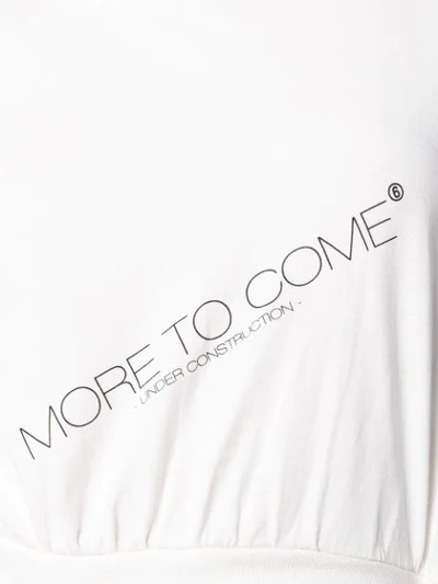 Shop Mm6 Maison Margiela More To Come T-shirt In White