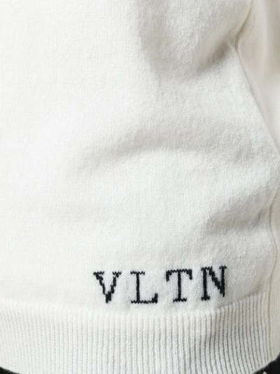 Shop Valentino Vltn Jumper In White