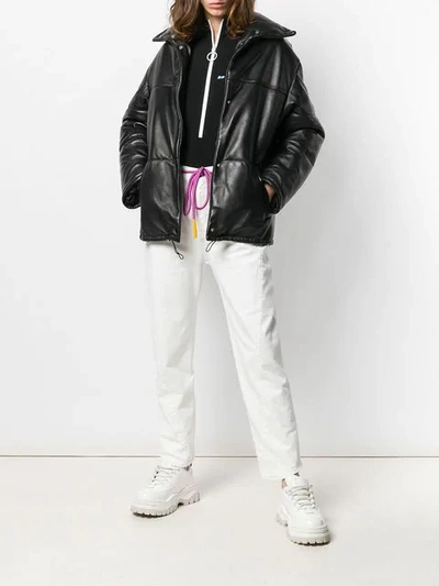Manokhi Padded Drawstring Jacket In Black
