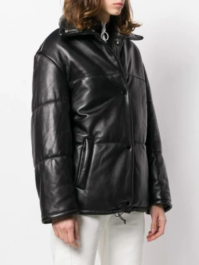 Shop Manokhi Padded Drawstring Jacket In Black